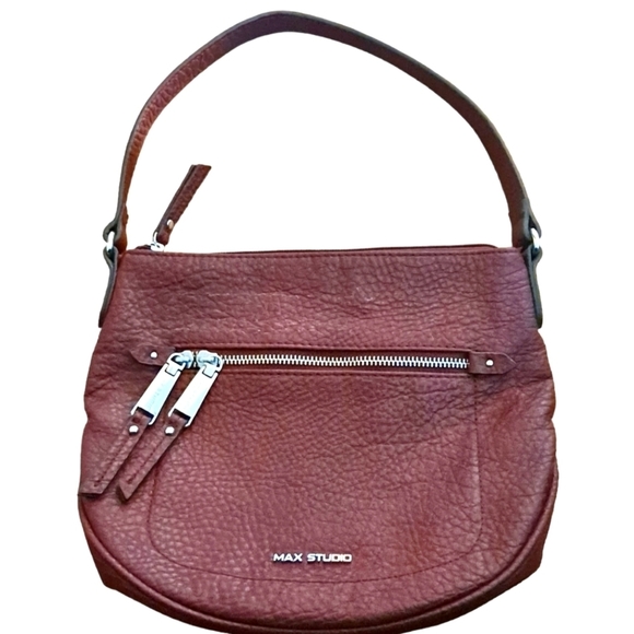 Max Studio Burgundy Convertible style bag - Picture 1 of 4